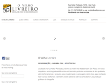 Tablet Screenshot of ovelholivreiro.com